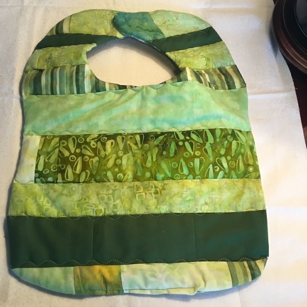 3/$25 or $12 ea. NWT Handmade Reversible Quilted Baby Bib. 3/$25.
